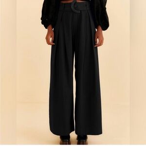 FARM Rio Black Wide-Leg Pants